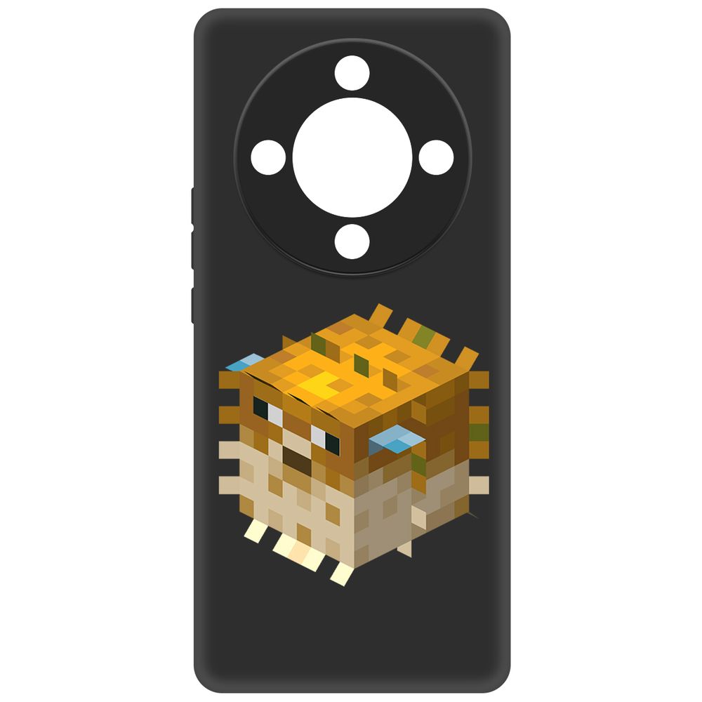 

Чехол-накладка Krutoff Soft Case Minecraft-Иглобрюх для Honor X9b черный