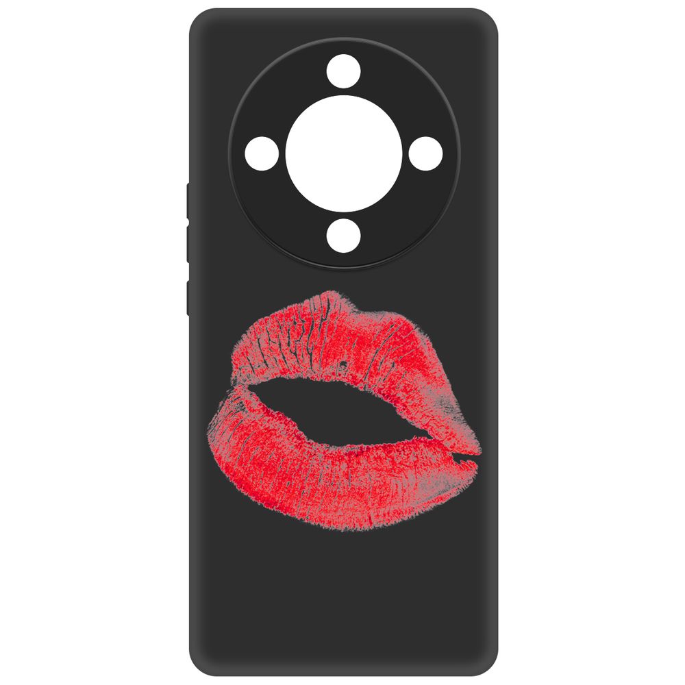 

Чехол-накладка Krutoff Soft Case След помады для Honor X9b черный