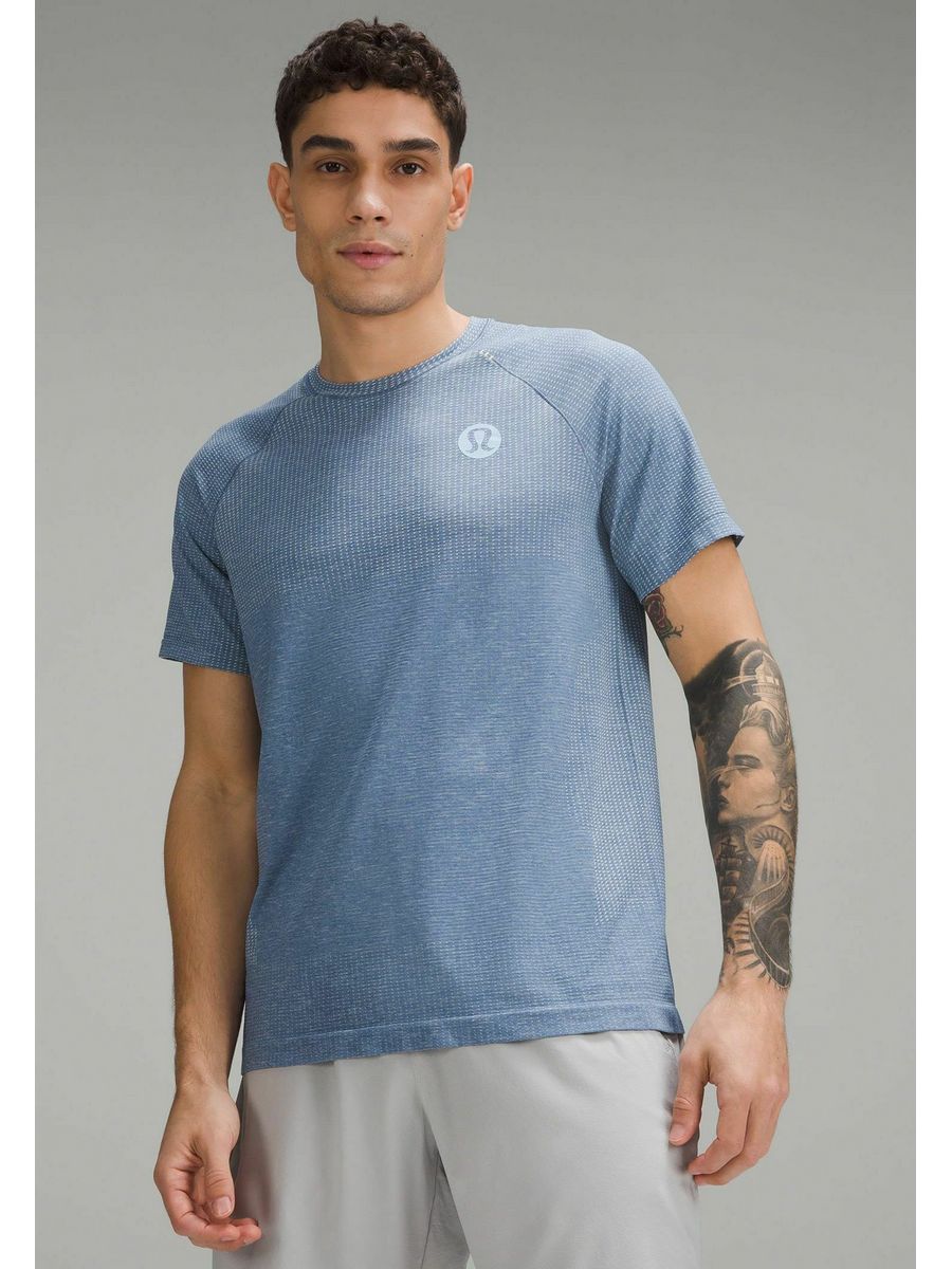 

Футболка мужская lululemon LLS42D038 синяя 2XL, Синий, LLS42D038