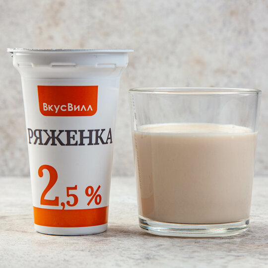 

Ряженка ВкусВилл 2,5% БЗМЖ 175 г