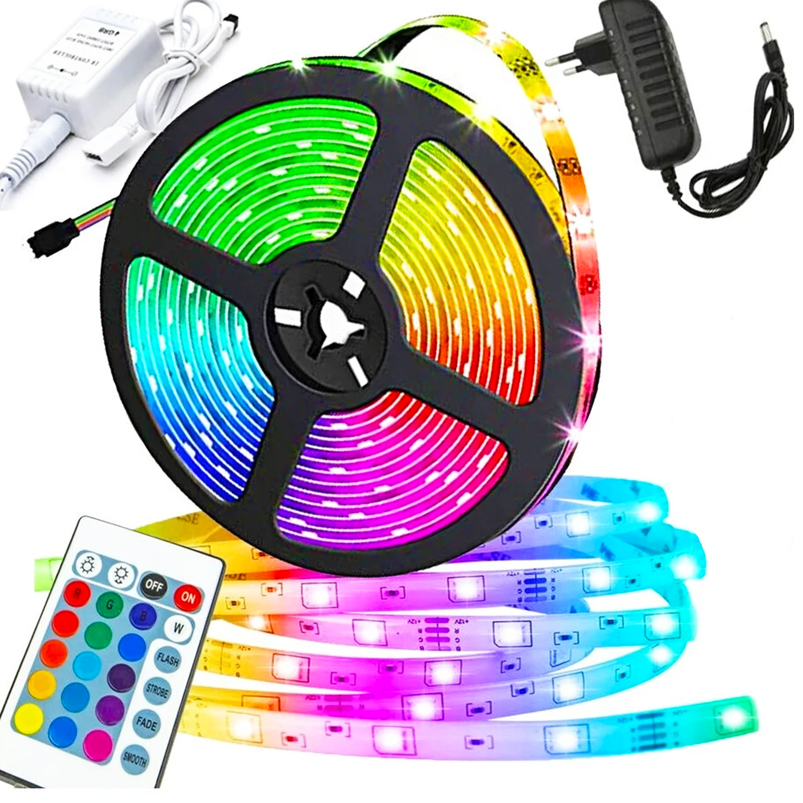 

Комплект для светодиодной подсветки WellyWell 5м, 12В, IP65, 54 LED/m SMD5050