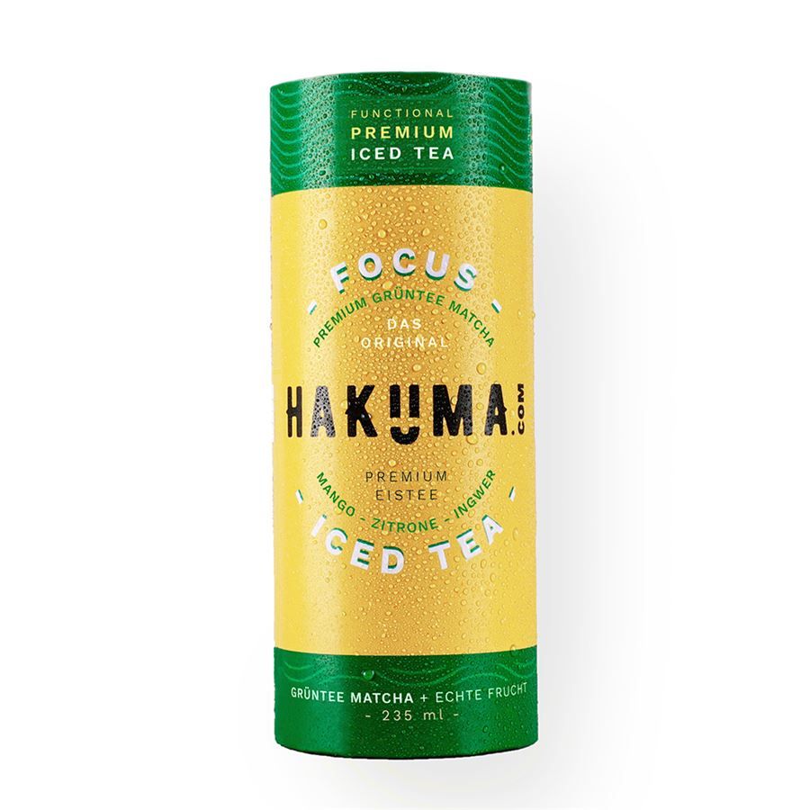 Напиток безалкогольный Hakuma Green Tea Mango, 235 мл