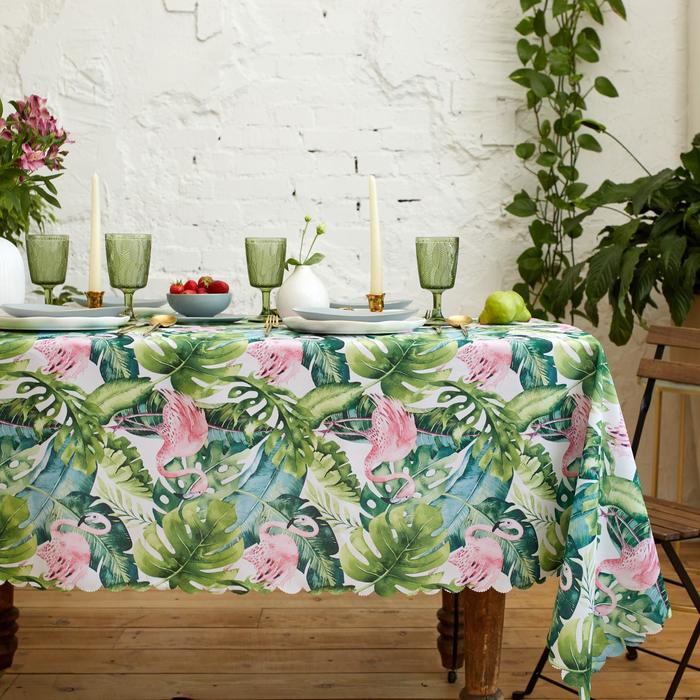 

Скатерть Доляна Tropical garden 150x220 /- 2 , 100% п/э