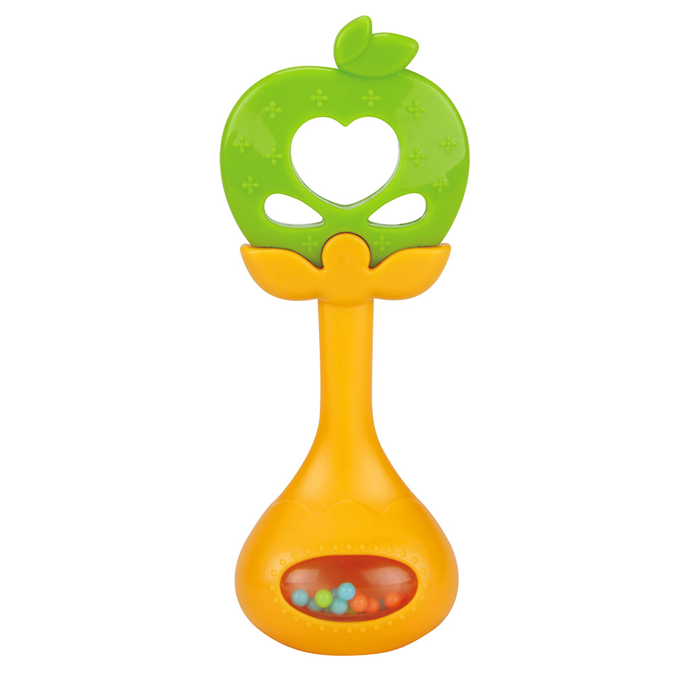 фото Haunger игрушка погремушка-прорезыватель яблочко 6*3*15 см he0157 huanger