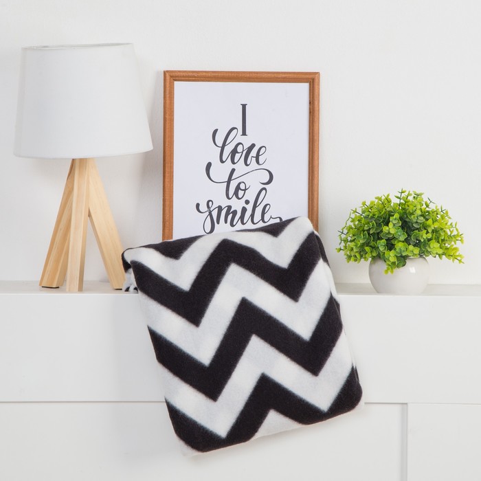 Плед Экономь и Я Зигзаг 150x130 , пл.160 г/м2, 100% п/э