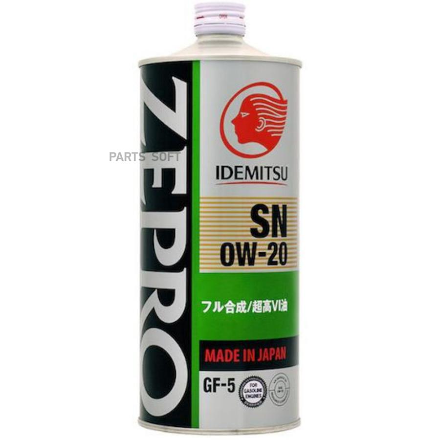 

Моторное масло Idemitsu синтетическое Zepro Eco Medalist Sn 0w20 1л