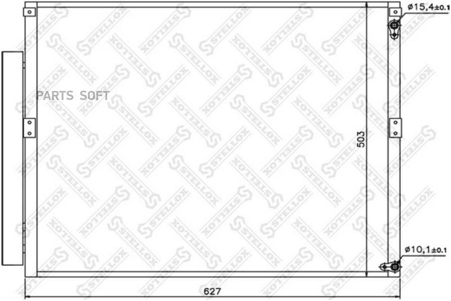 

Радиатор кондиционера Toyota 4 Runner/Land Cruiser ##J120 all 03> STELLOX 1045528SX