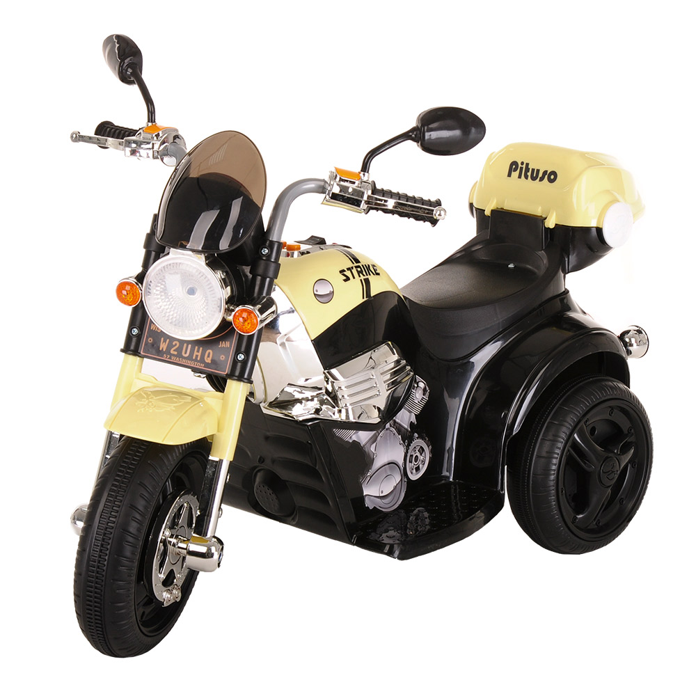 Электромотоцикл Pituso MD-1188, 6V/4Ah*1, 90х43х54 см, Black-beige/Черно-Бежевый электромобиль pituso электромотоцикл 5188