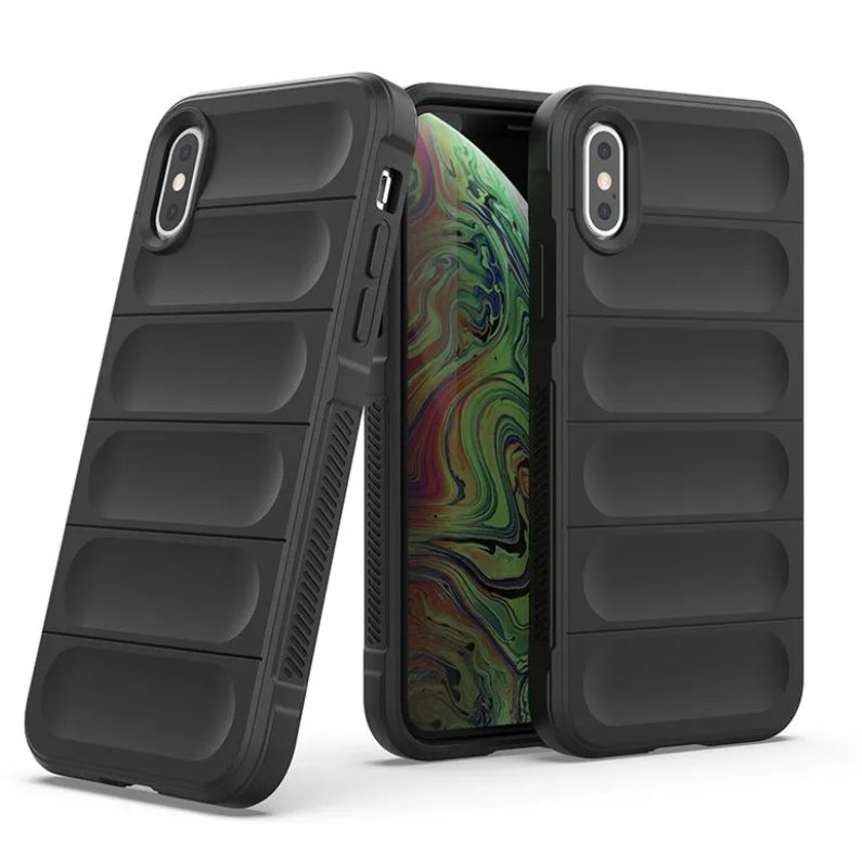 фото Противоударный чехол flexible case для iphone xs max black panther