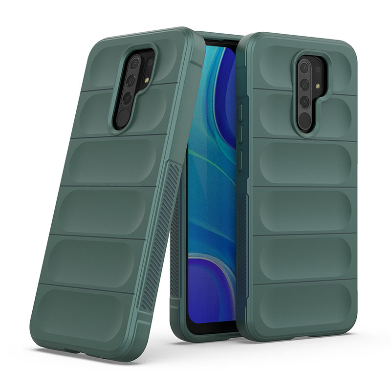 фото Противоударный чехол flexible case для xiaomi redmi 9 black panther