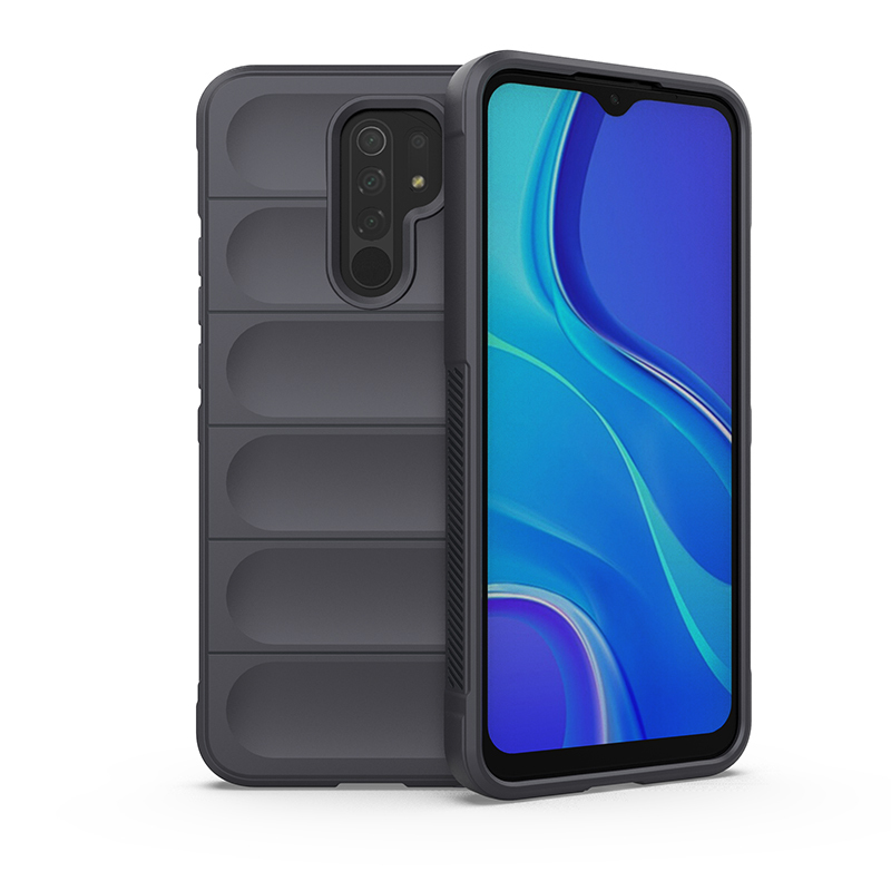 

Противоударный чехол Flexible Case для Xiaomi Redmi 9, Серый