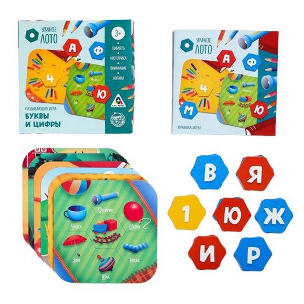 

Лото Лас Играс Умное лото, Буквы и цифры 4717429