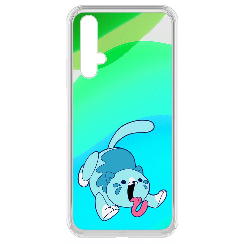 

Чехол-накладка Krutoff Clear Case Хаги Ваги - Конфетная Кошка для Honor 20