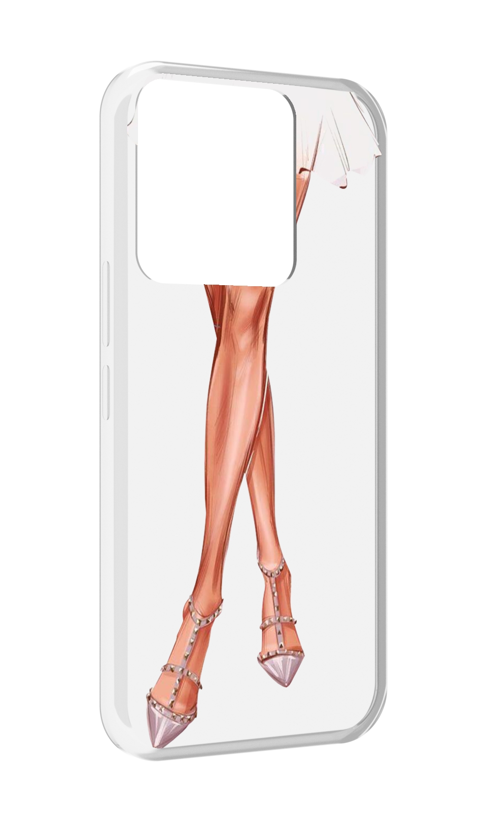

Чехол MyPads Ножки для Tecno Spark Go 2022 / Tecno Spark 8C, Прозрачный, Tocco