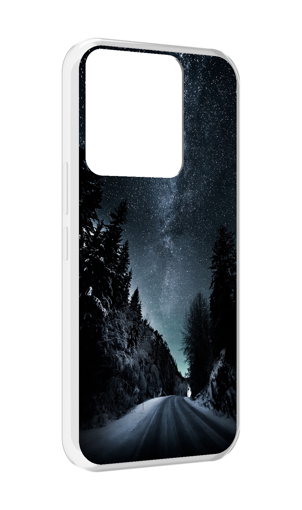 

Чехол MyPads Ночной-лес для Tecno Spark Go 2022 / Tecno Spark 8C, Прозрачный, Tocco