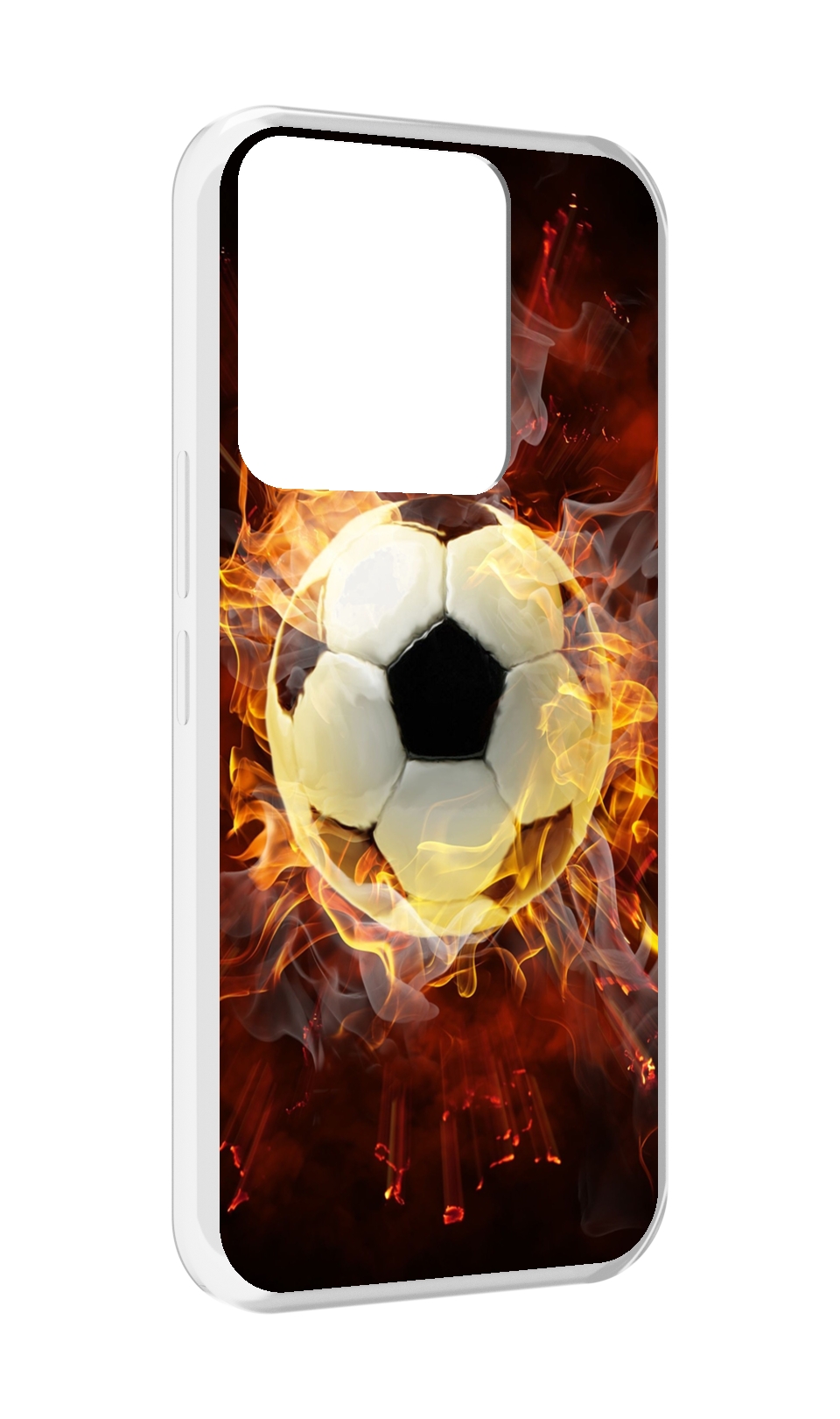 

Чехол MyPads Огненный-мяч для Tecno Spark Go 2022 / Tecno Spark 8C, Прозрачный, Tocco