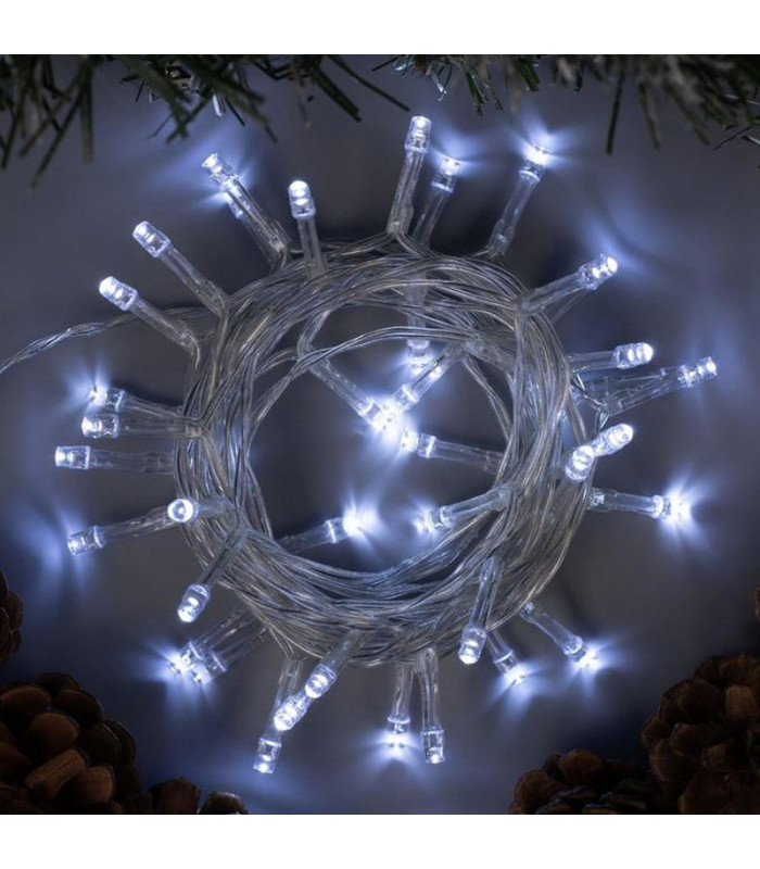 фото Световая гирлянда новогодняя clever-light stril03 10 м белый холодный