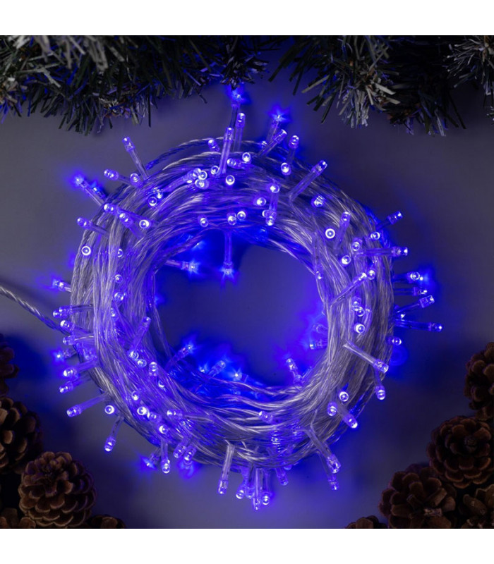 фото Световая гирлянда новогодняя clever-light stril11 30 м синий