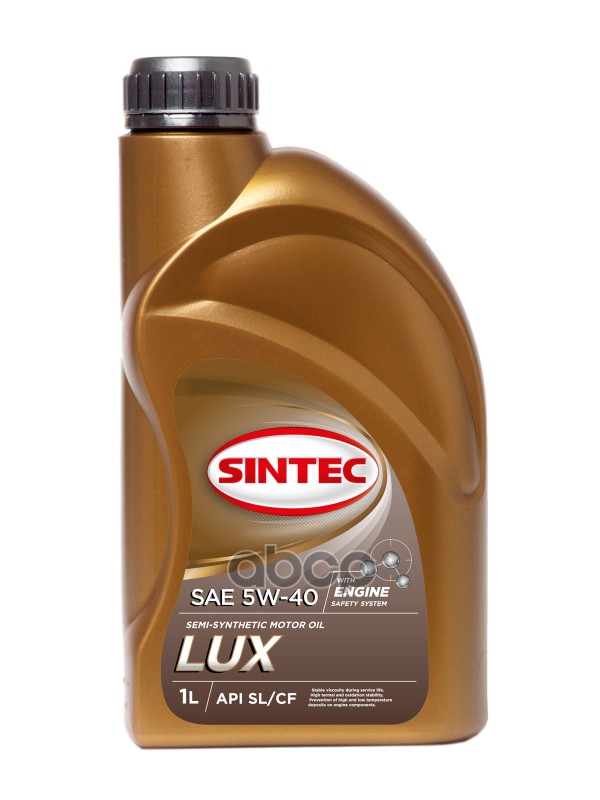 фото Sintec масло моторное sintec luxe 5w-40 полусинтетическое 1 л 801932