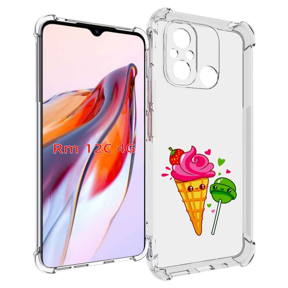 

Чехол MyPads Вкусняшки для Xiaomi Redmi 12C / Poco C55, Прозрачный, Tocco