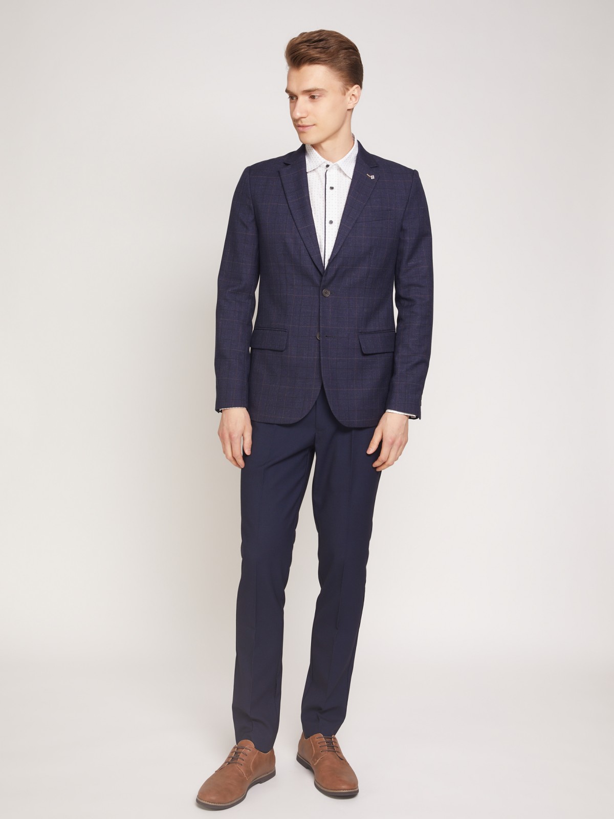 

Пиджак мужской Zolla 011335472031 синий 2XL, 011335472031