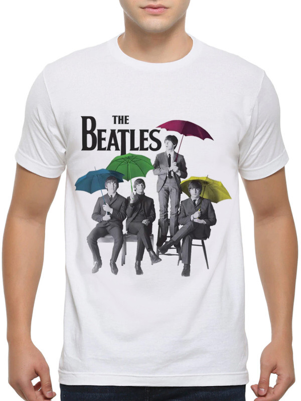 

Футболка мужская Dream Shirts The Beatles 709230222 белая S, The Beatles 709230222