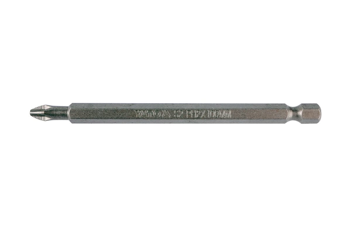 

Бита Ph2, 100 Мм, Шестигранник 6.3 Мм1/4 Ph2X100 1Шт YATO YT0485