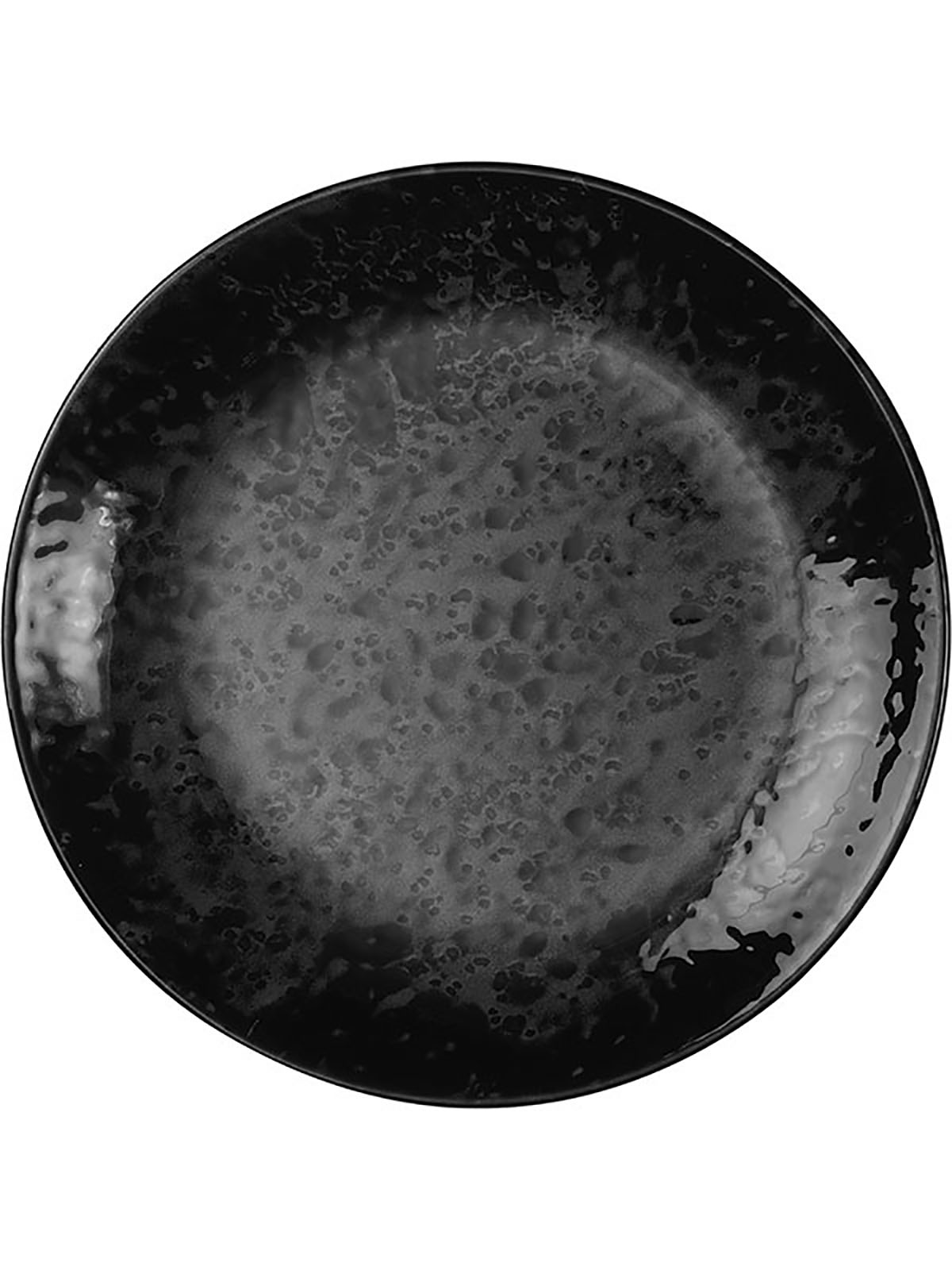 Тарелка мелкая KUTAHYA Nanocream Black фарфор 21 см черный