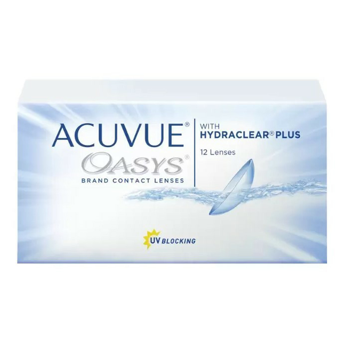 

Контактные линзы гидрогелевые Acuvue Oasys with Hydraclear Plus 8,4 -2,00 14,0 12 шт.