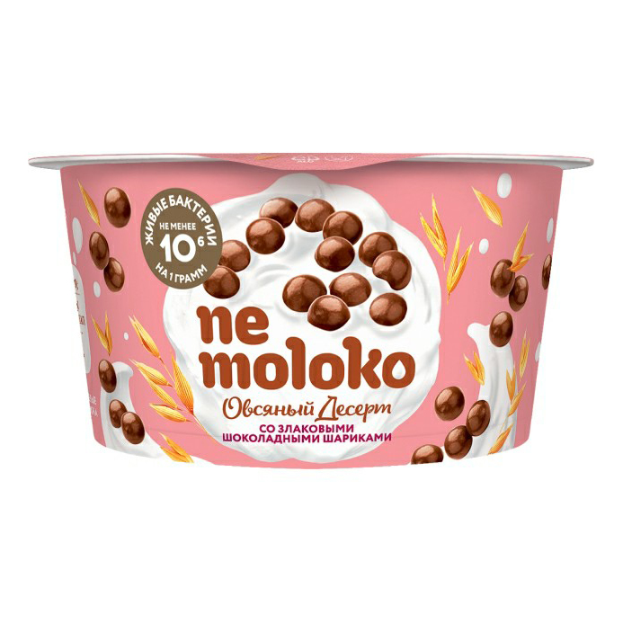 

Десерт овсяный детский Nemoloko со злаковыми шариками в шоколаде 5% 130 г