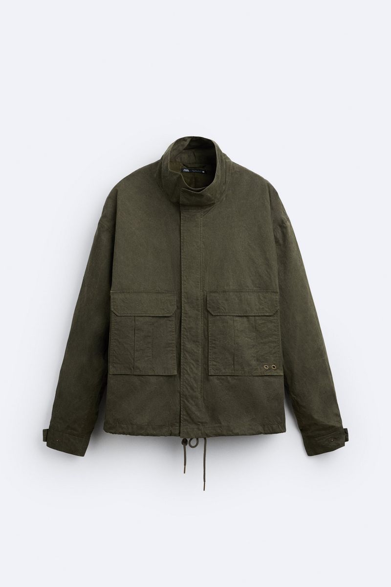 

Куртка мужская ZARA 04695300 хаки L, 04695300