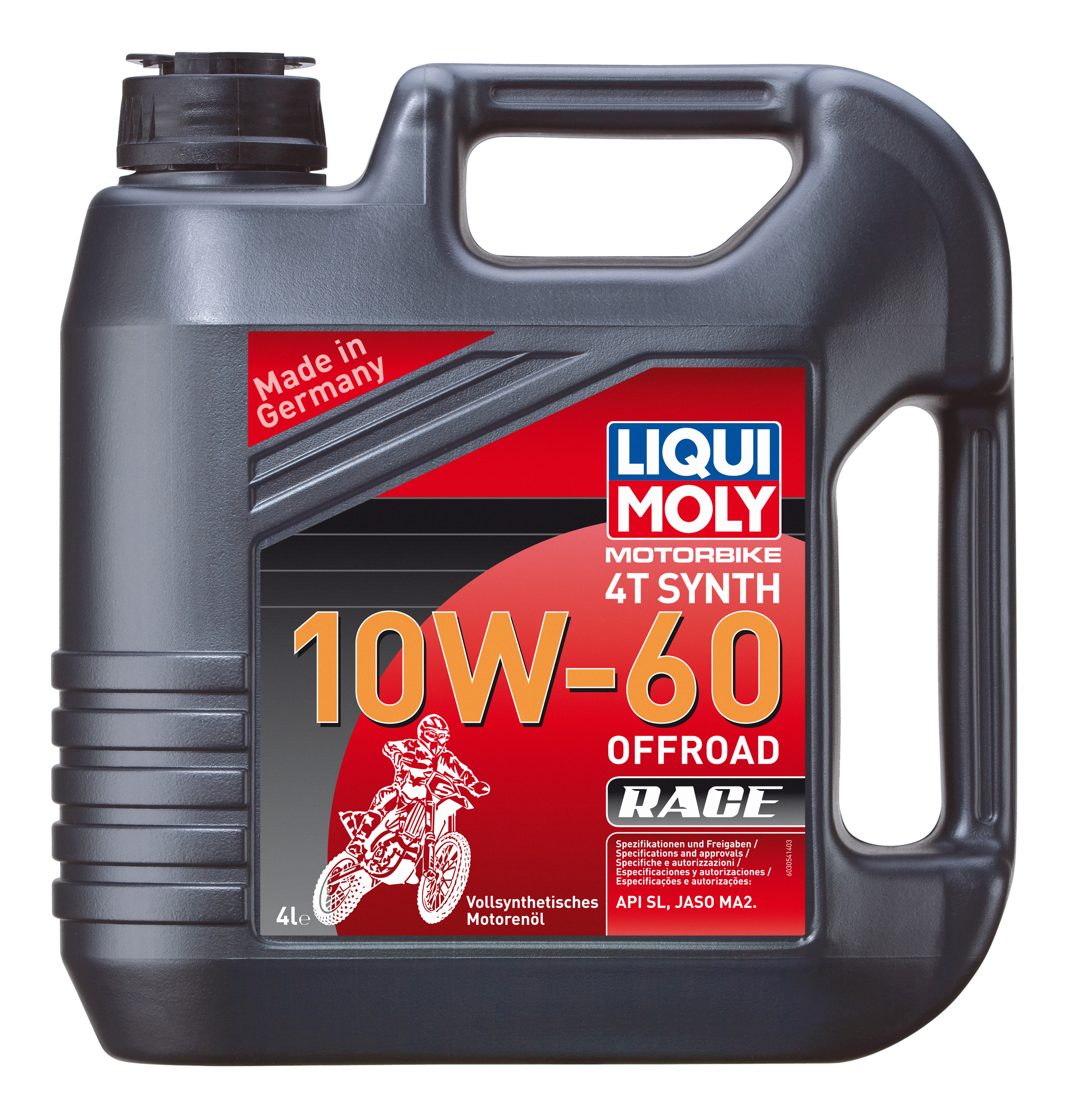 Масло Моторное Моtоrbiке 4Т Sуnth Оffrоаd Rасе (Синтетическое) 10W-60 (4L) LIQUI MOLY 3054 100054657030