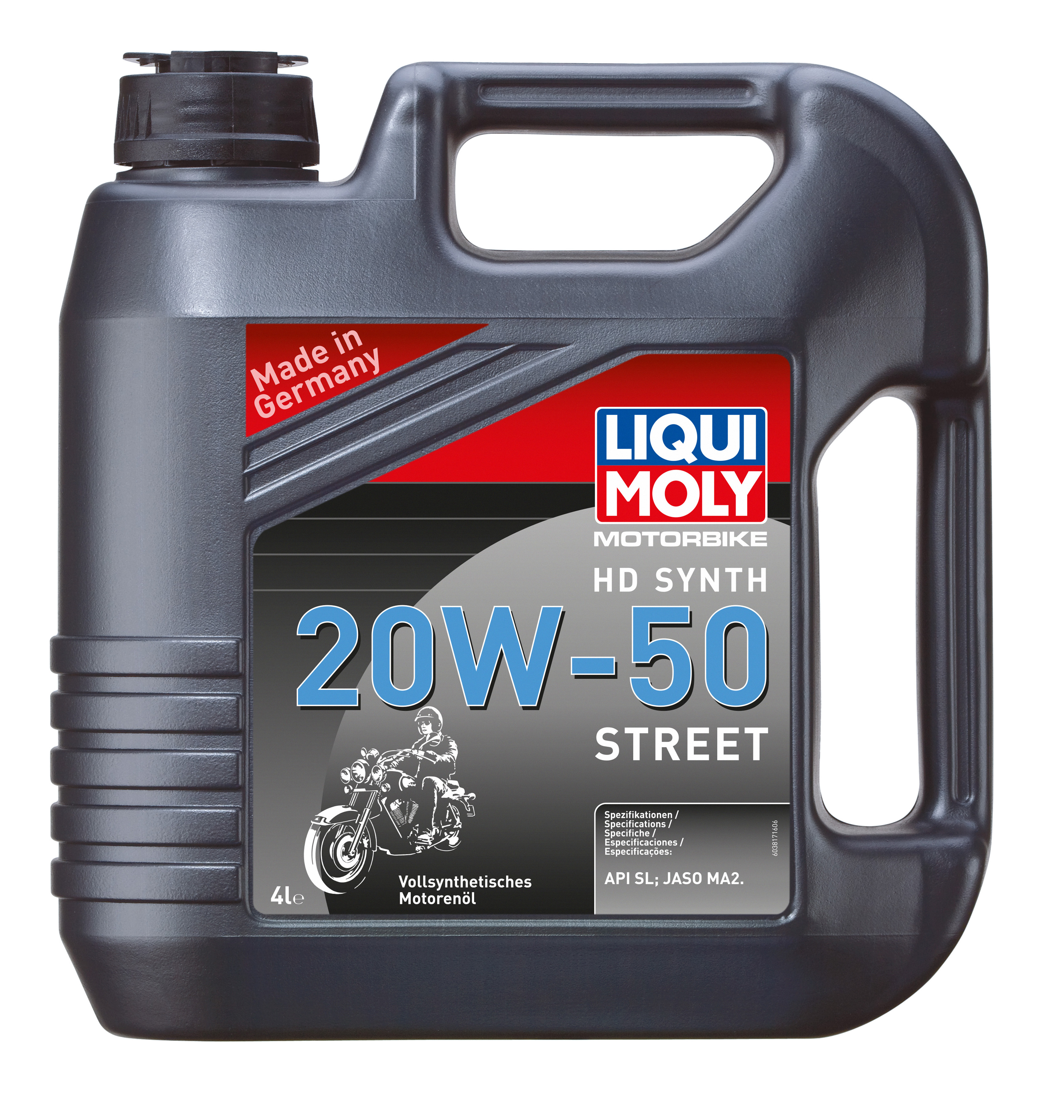 Масло Моторное Моtоrbiке 4Т Нd Sуnth 20W-50 Strееt (Синтетическое) (4L) LIQUI MOLY 3817 100054657031