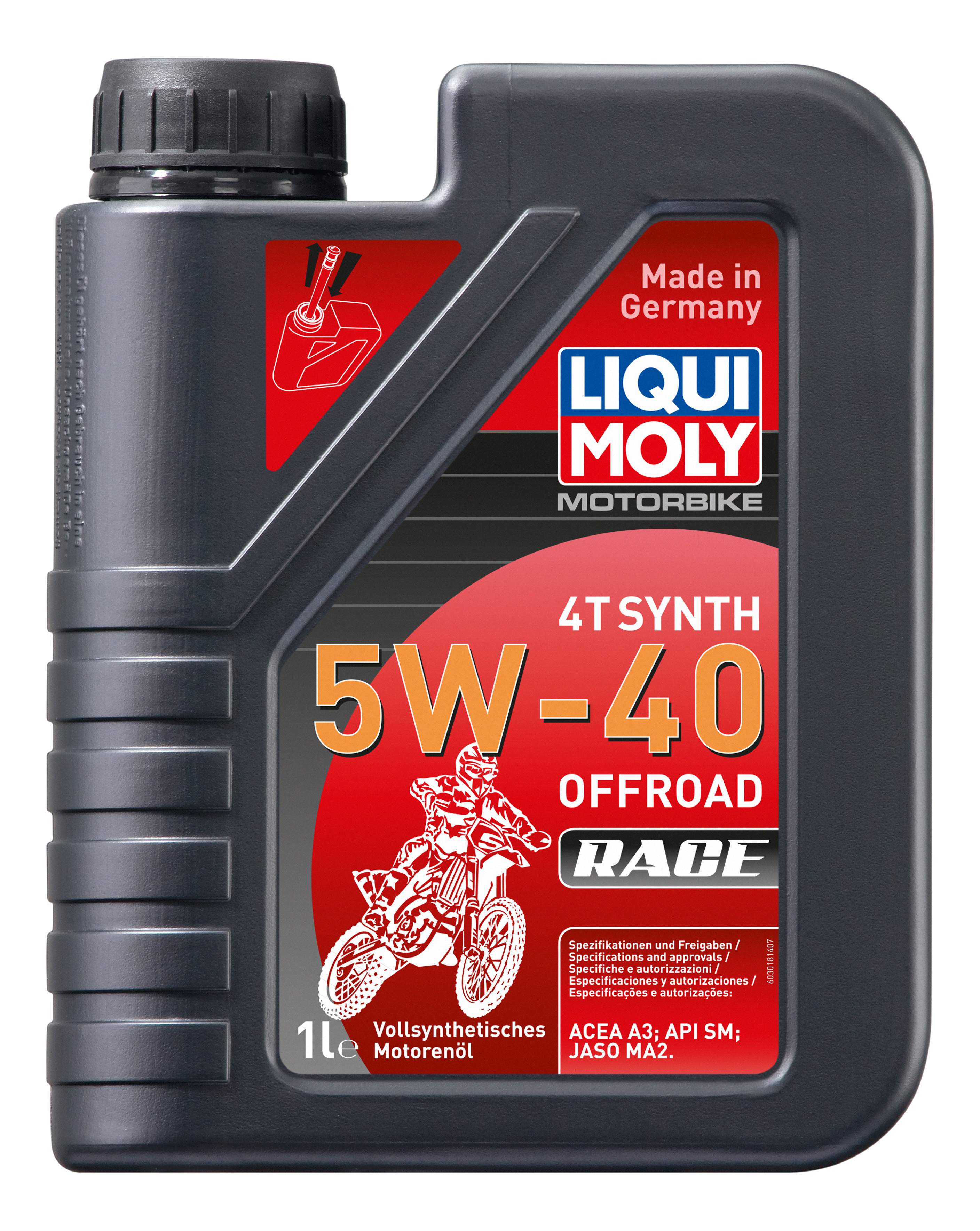 Моtоrbiке 4Т Sуnth 5W-40 Оffrоаd Rасе (Синтетическое) (1L) LIQUI MOLY 3018 100054657032