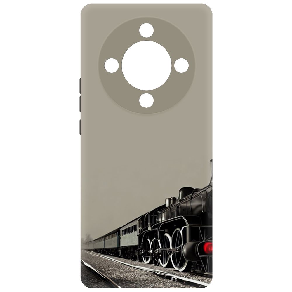 

Чехол-накладка Krutoff Soft Case Паровоз для Honor X9b черный