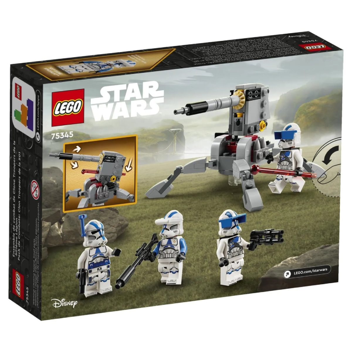 

Конструктор LEGO Star Wars Боевой набор клонов 501-го легиона 75345