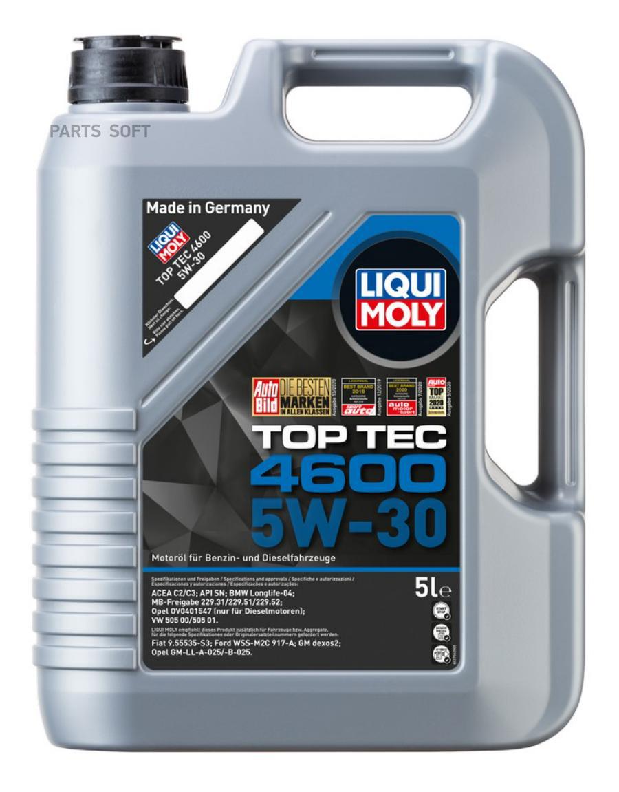 

Моторное масло LIQUI MOLY Тор Тес 4600 5W30 5л