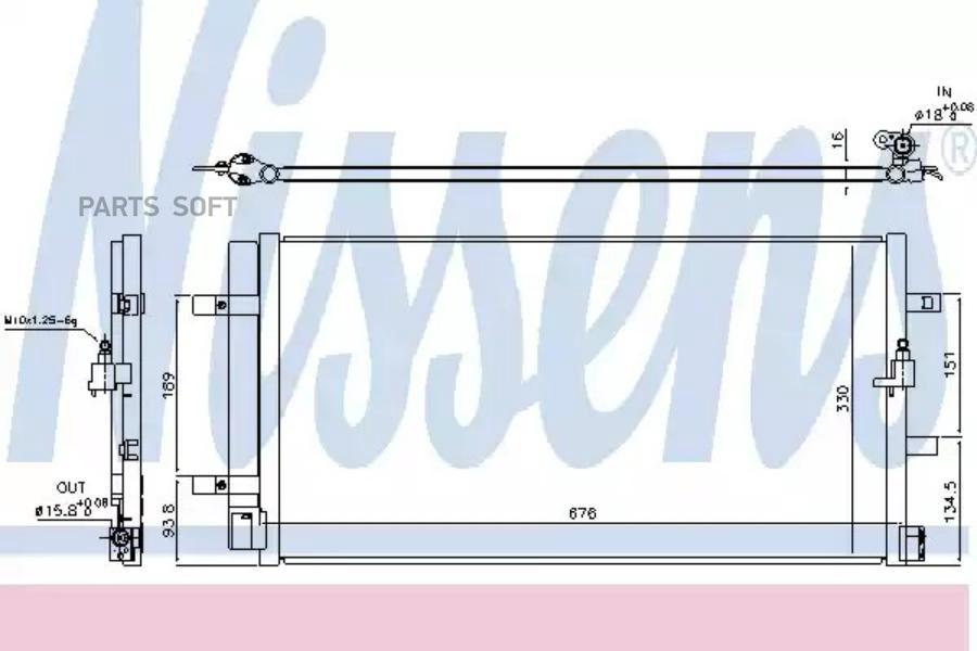 

Радиатор Кондиционера NISSENS 940453