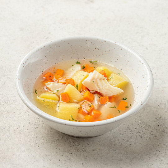 

Суп ВкусВилл рыбный с треской охлажденный 250 г