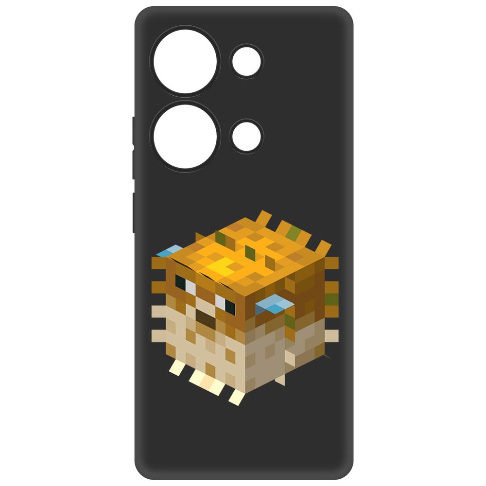 

Чехол-накладка Krutoff Soft Case Minecraft-Иглобрюх для Xiaomi Redmi Note 13 Pro 4G черный