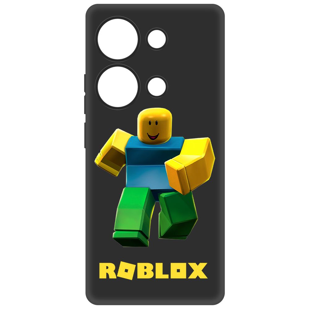 

Чехол-накладка Soft Case Roblox-Классический Нуб для Xiaomi Redmi Note 13 Pro 4G черный
