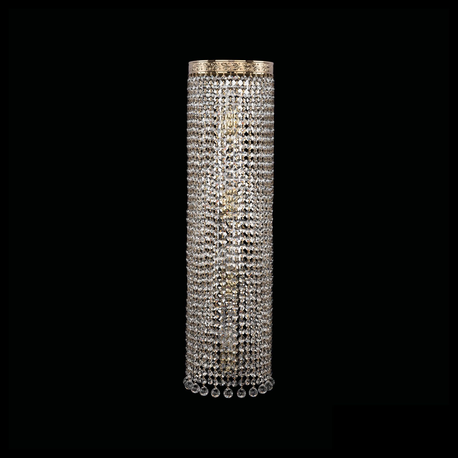 фото Хрустальное каскадное бра 83401b/20iv-75 g balls bohemia ivele crystal
