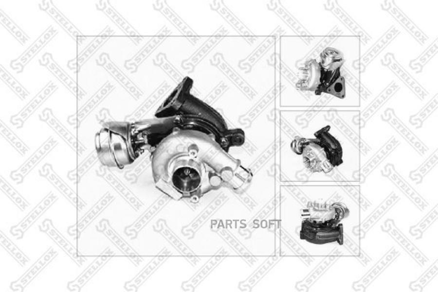 STELLOX 1080316SX 10-80316-SX турбокомпрессор \ Audi A4, VW Passat, Skoda Superb 1.9TDi 98