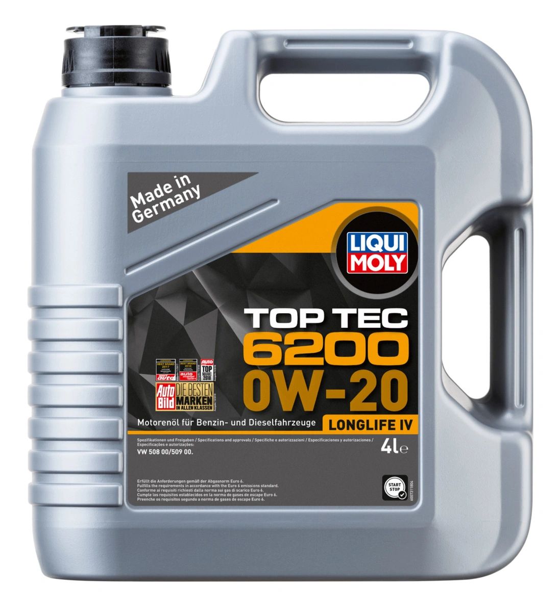 

Моторное масло LIQUI MOLY cинтетическое 0W20 Тор Тес 6200 4л