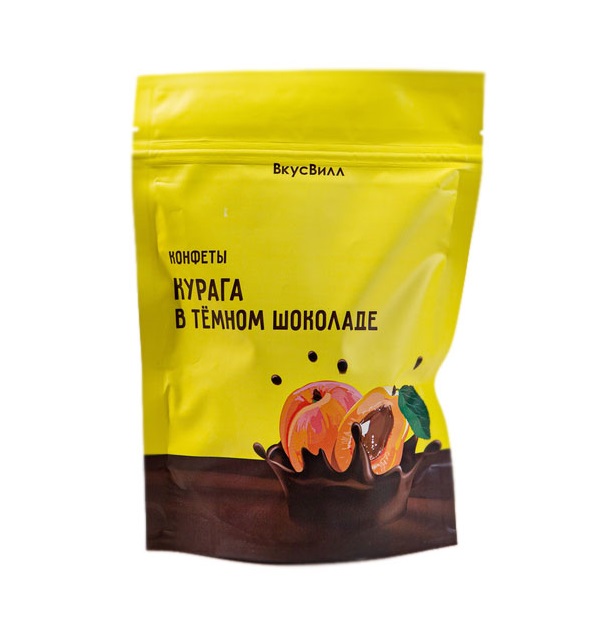 

Конфеты ВкусВилл Курага в темном шоколаде 150 г