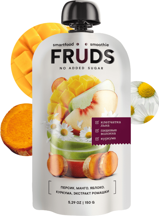 

Смузи Fruds яблоко-персик-манго 150 г