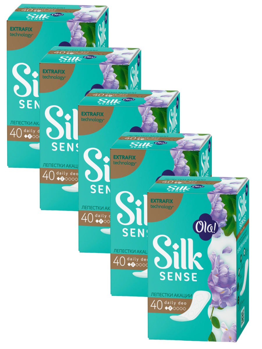

Комплект Ola! SILK SENSE DAILY DEO Прокладки впит. Лепестки акации 40 шт/упак.х5 упак., Комплект Ola! SILK SENSE DAILY DEO Прокладки женс. гигиен. впит. Лепестки акации 40 шт/упак.х5 упак.