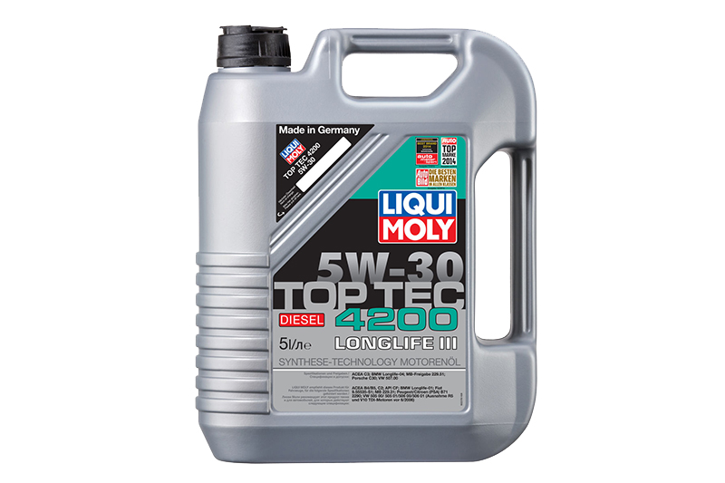 

5W-30 Тор Тес 4200 Diеsеl 5Л (Малозольное Вмw, Мв,Vаg) Liqui Moly 2376