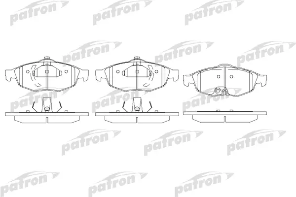 

Колодки тормозные дисковые передн CHRYSLER: SEBRING 01-, SEBRING кабрио 01- PATRON PBP1550