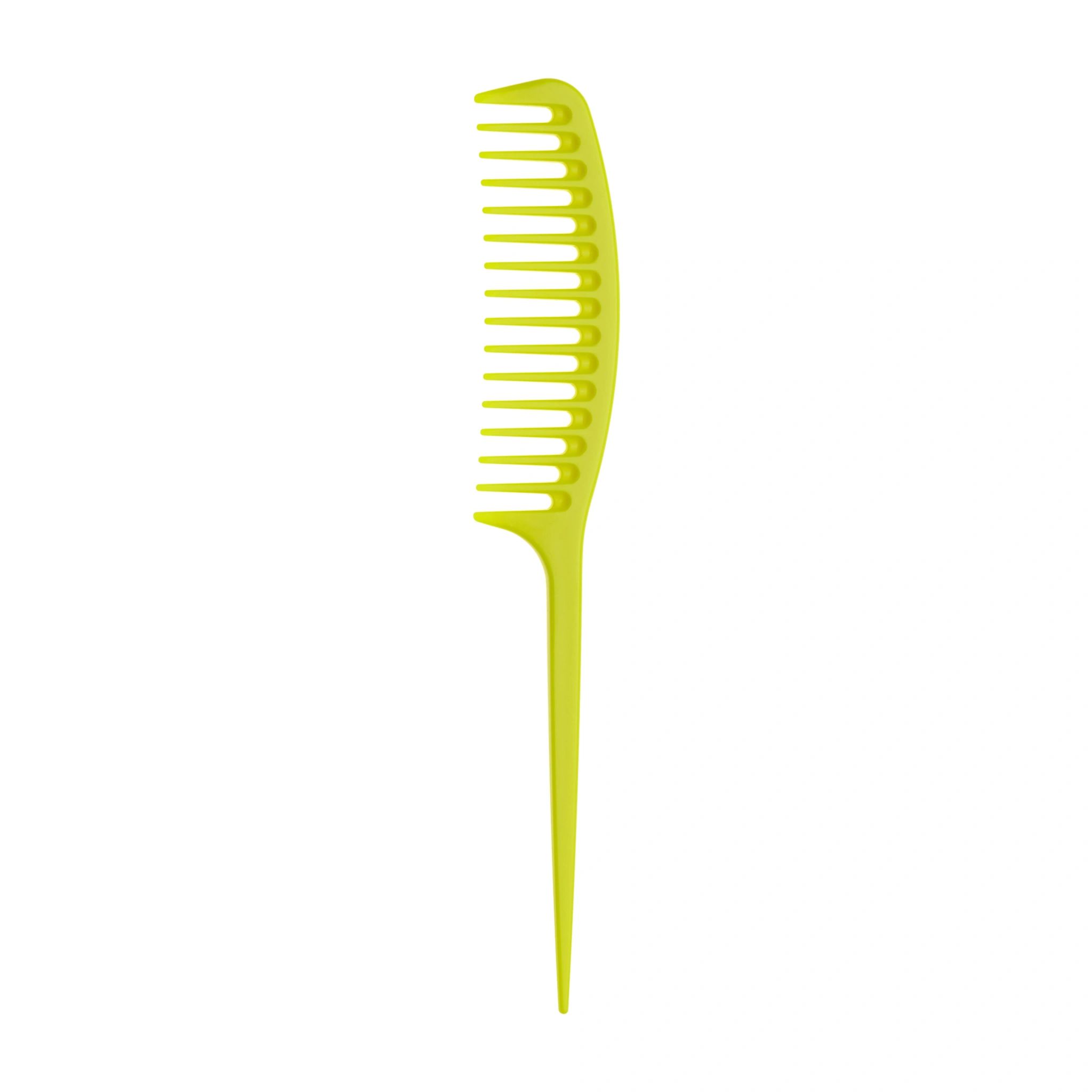 Расческа для волос Janeke 1830 Long Tail Comb Fluo Yellow